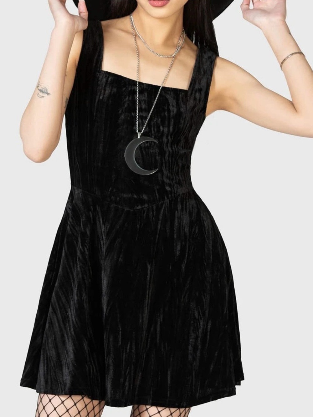 Killstar Evetta Velvet Mini Dress